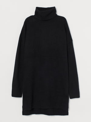 Сукня-светр чорна | 5856012