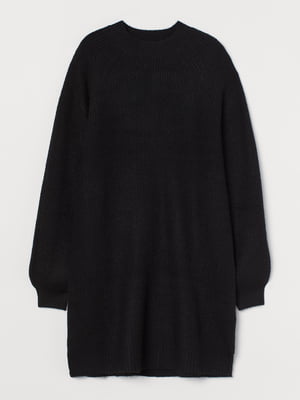 Платье черное вязаное | 5856256