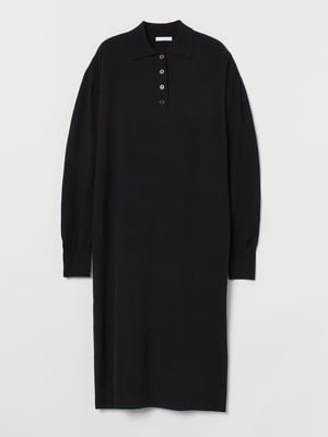 Платье черное вязаное | 5856320