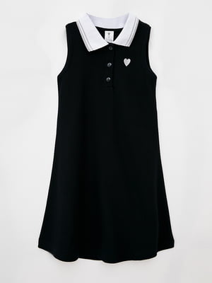 Платье А-силуэта черное | 5860772