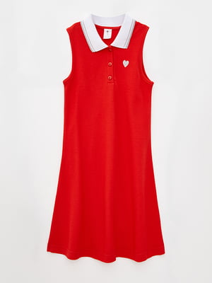 Платье А-силуэта красное | 5860773