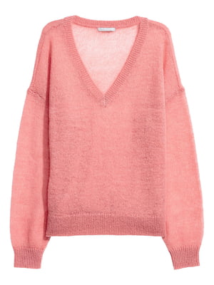 Пуловер мохеровый розовый | 5860831