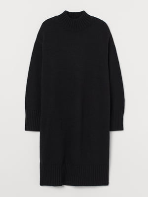 Сукня-светр чорна | 5860980