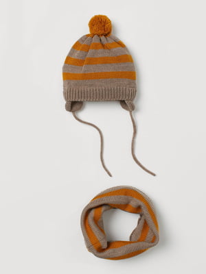 Комплект: шапка та шарф-труба | 5859814