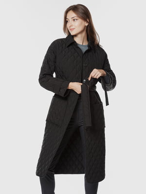 Куртка из водоотталкивающей ткани черная с узором-ромбом - Arber - 5866276