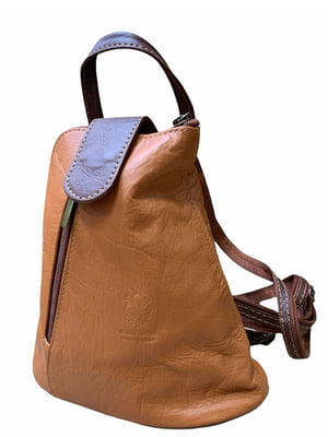 Рюкзак коричневый с декором | 5860642