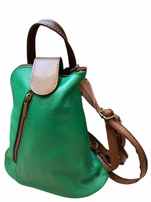 Рюкзак зеленый с декором | 5860644