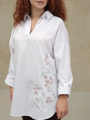 Блуза біла з вишивкою | 5869030
