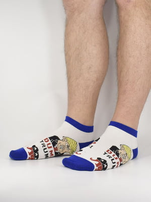 Шкарпетки білі з принтом | 5870838