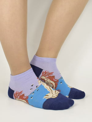 Шкарпетки різнокольорові з малюнком | 5870870