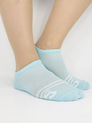 Шкарпетки бірюзового кольору в смужку | 5871595