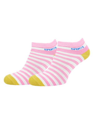 Шкарпетки рожеві в смужку | 5871810