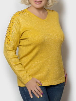Пуловер жовтий | 5873713