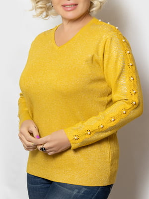Пуловер желтый | 5873714