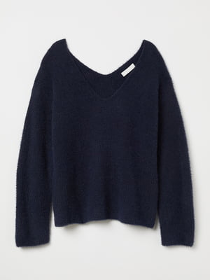 Пуловер темно-синий | 5879716