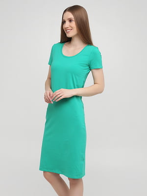 Сукня-футболка зелена | 5899075
