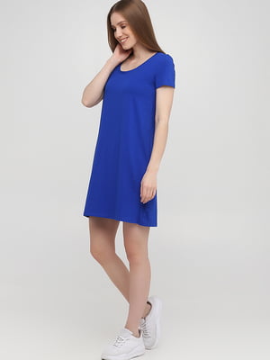 Платье-футболка синее | 5899082