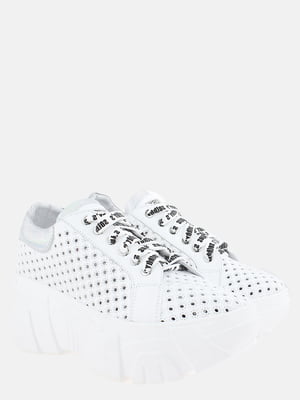 Кросівки білі з логотипом | 5868837