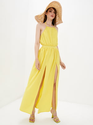 Сукня А-силуету жовта | 5899627