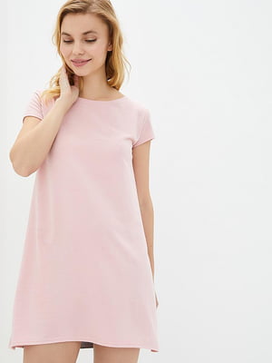 Платье А-силуэта серо-розовое | 5899894