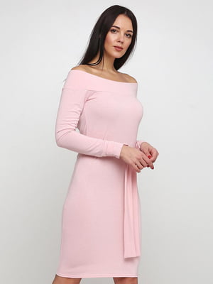 Платье-футляр розовое | 5899956