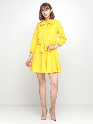 Платье А-силуэта желтое | 5900030