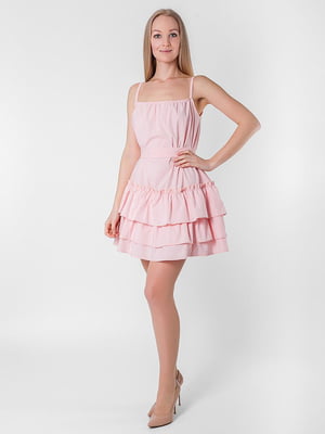 Платье А-силуэта розовое | 5900048