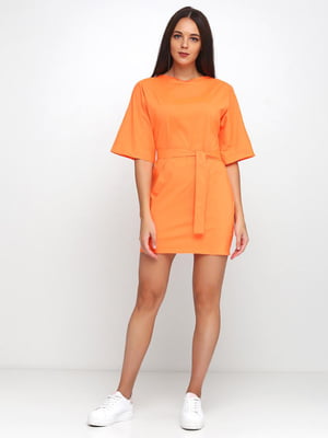 Платье-футляр оранжевого цвета | 5900090