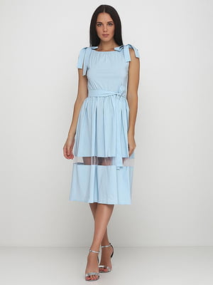 Сукня А-силуету блакитна | 5900131