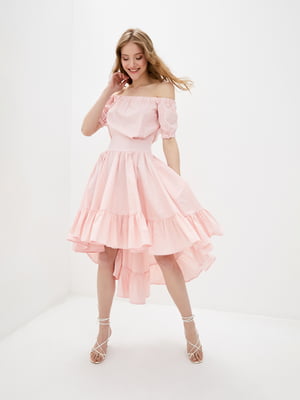 Платье А-силуэта розовое | 5900146