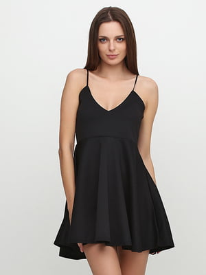 Платье А-силуэта черное | 5900281