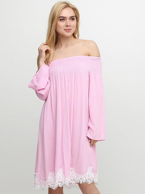 Платье А-силуэта розовое | 5900320