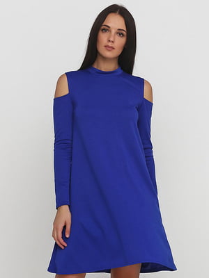 Платье А-силуэта синее | 5900467