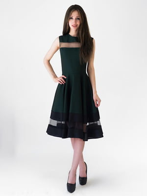 Сукня А-силуету зелена | 5900732