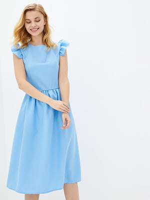 Платье А-силуэта голубое | 5900814