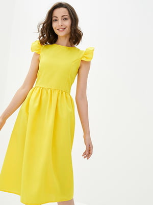 Сукня А-силуету жовта | 5900825