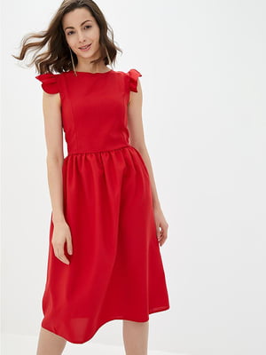 Платье А-силуэта красное | 5900833