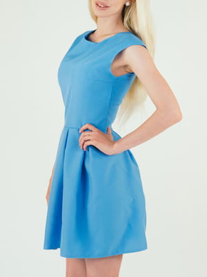 Платье А-силуэта голубое | 5900898