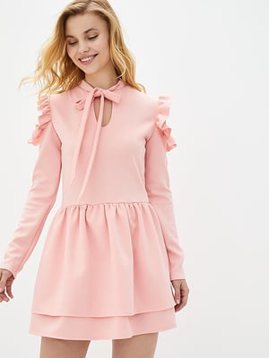 Платье А-силуэта розовое | 5901195