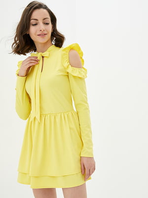 Сукня А-силуету жовта | 5901199