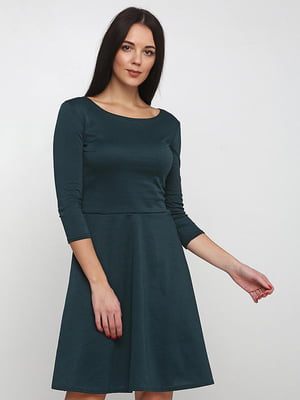 Платье А-силуэта зеленое | 5902143