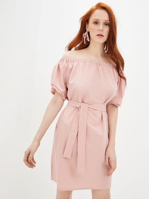 Платье А-силуэта персикового цвета | 5902404