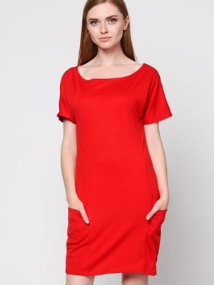 Платье-футляр красное | 5902534