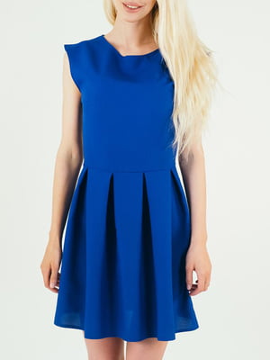 Платье А-силуэта синее | 5902544