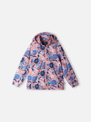 Куртка розовая с цветочным принтом | 5908717