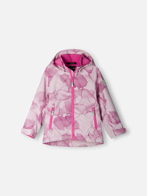 Куртка рожева з принтом | 5908915