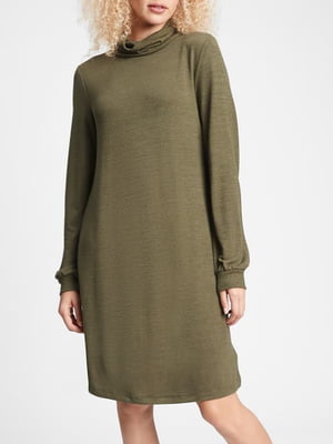 Платье-свитер зеленое | 5909476
