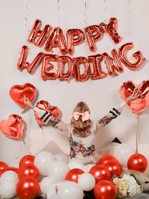 Набор воздушных шаров «Happy wedding» | 5910008