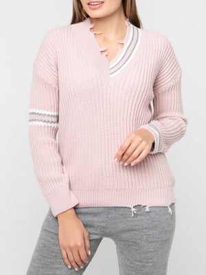 Пуловер пудрового кольору | 5915101
