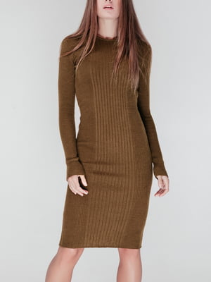 Сукня-светр кольору хакі | 5915169